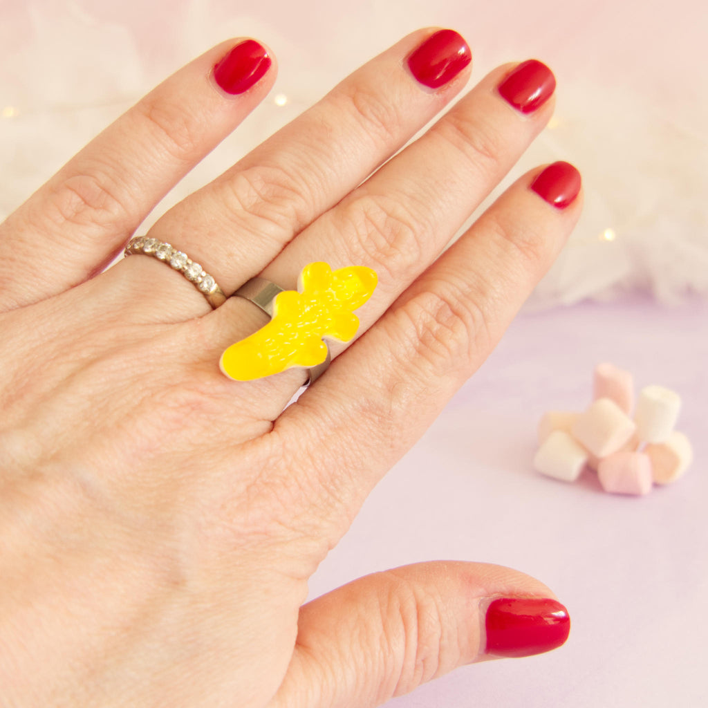 Bague bonbon crocodile