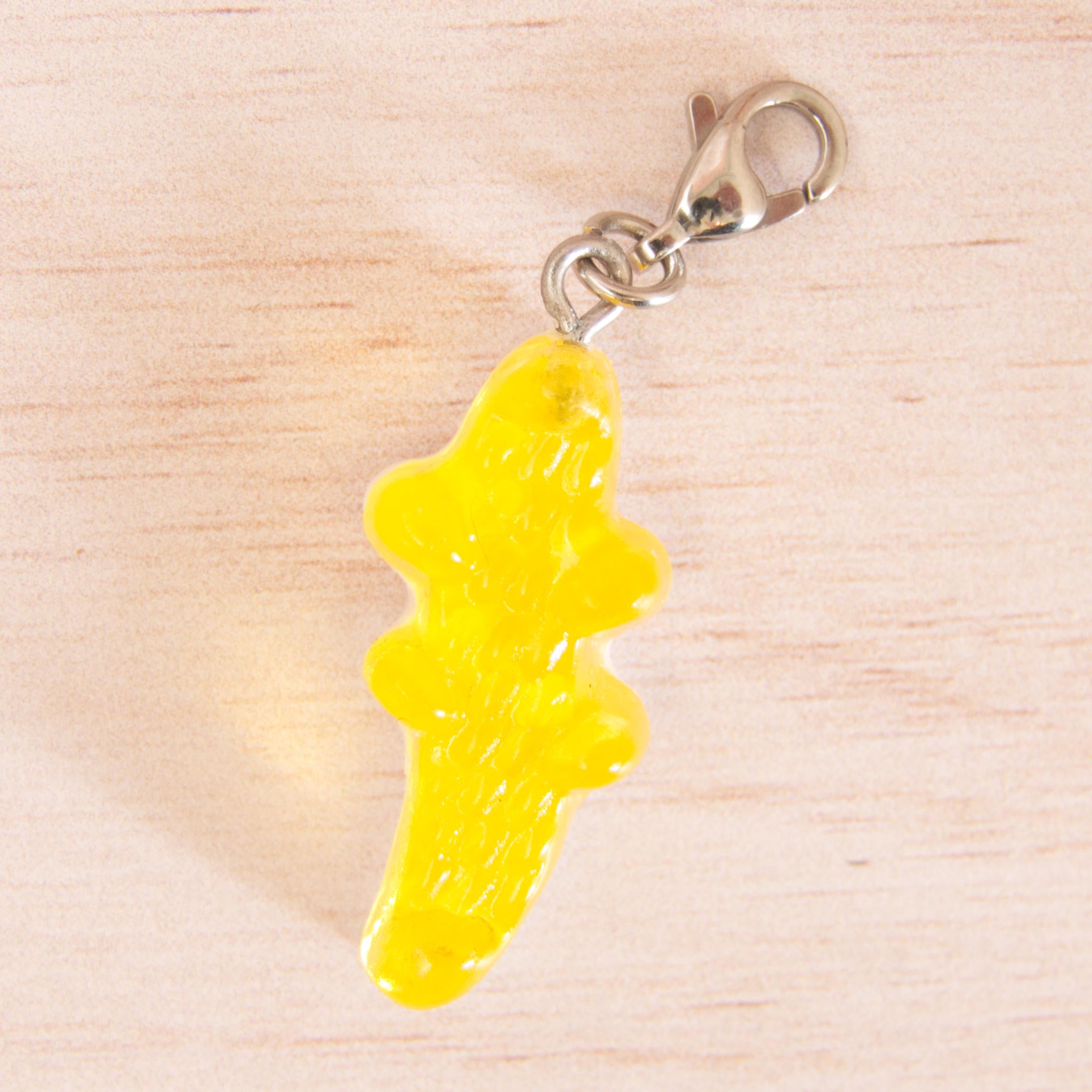 bonbon croco jaune argenté