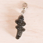 bonbon croco noir argenté