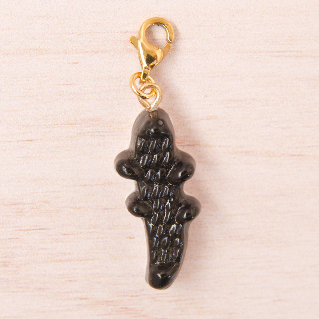 bonbon croco noir doré