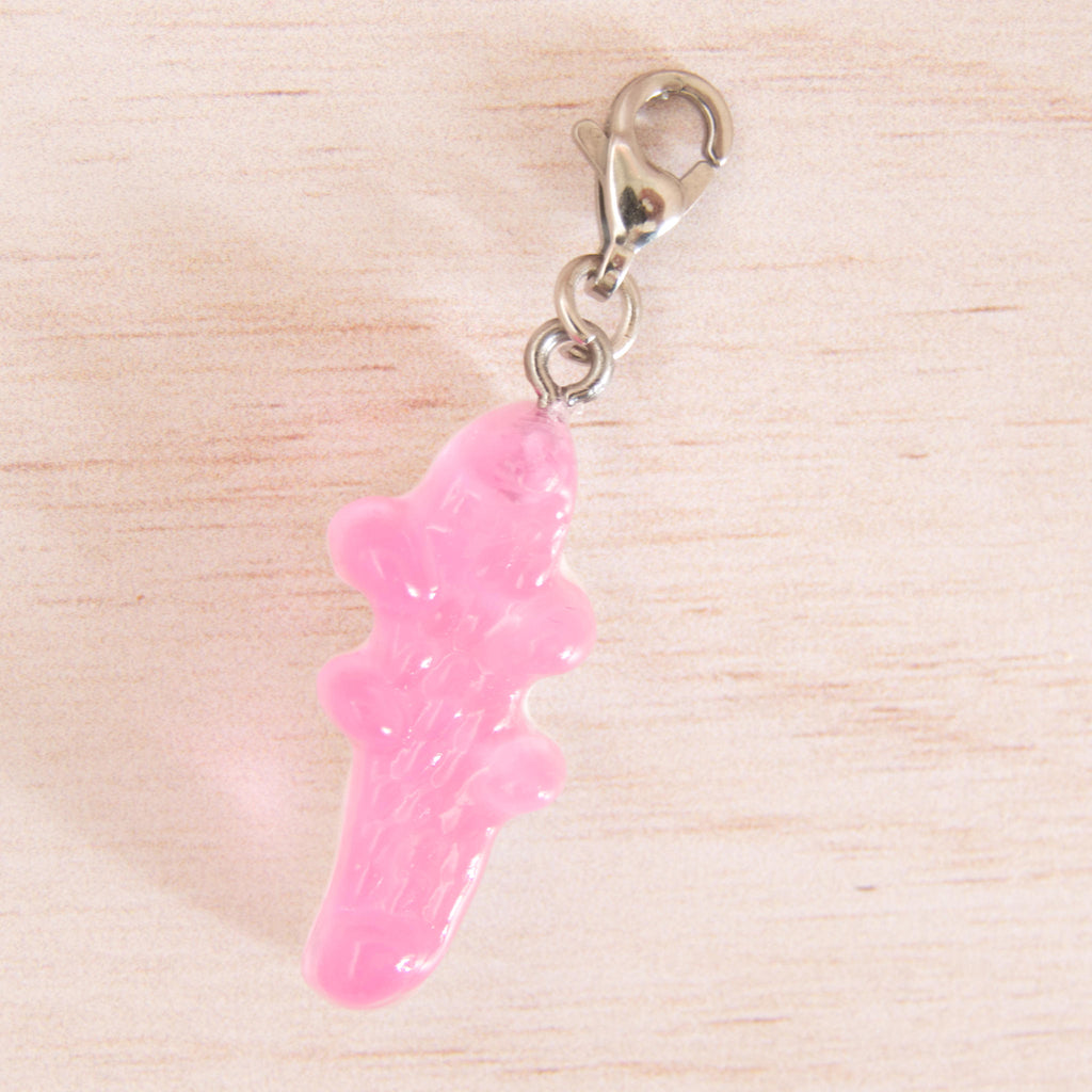 bonbon croco rose argenté