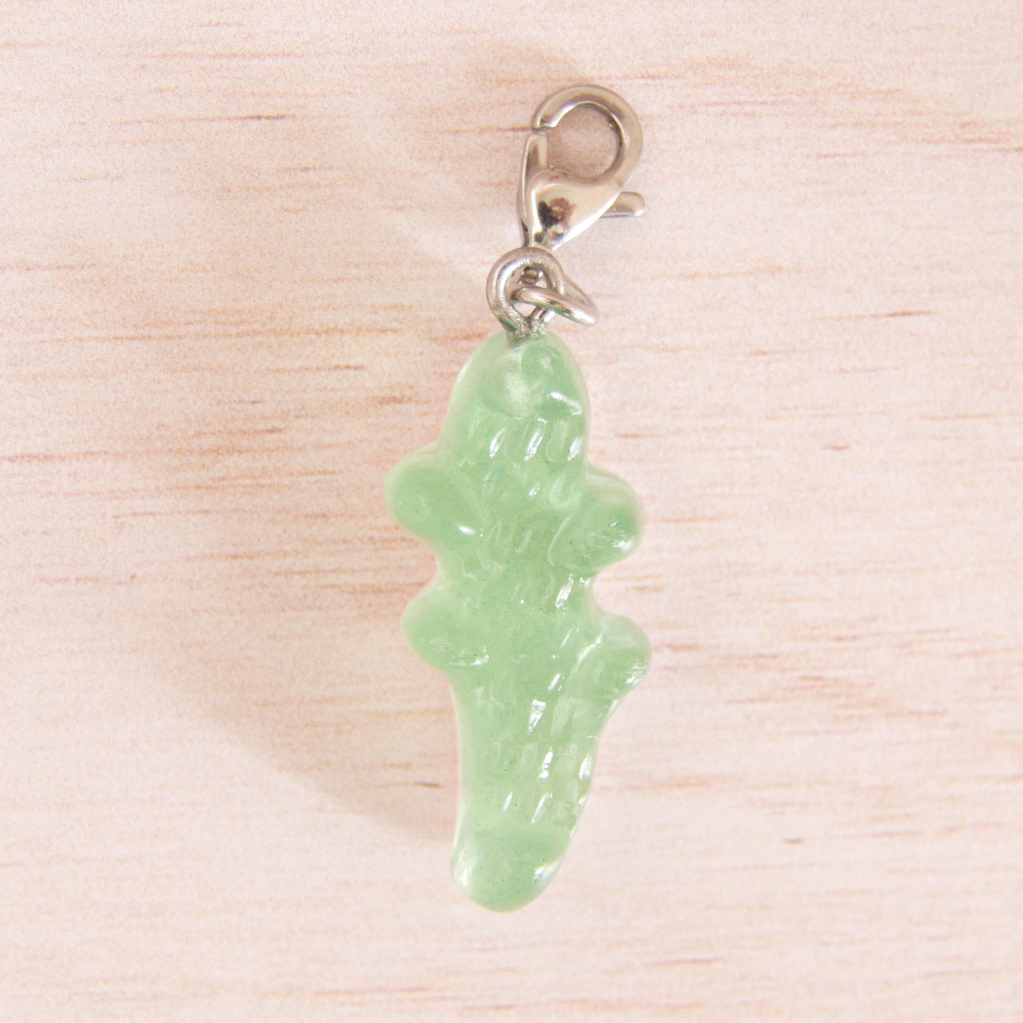 bonbon croco vert argenté