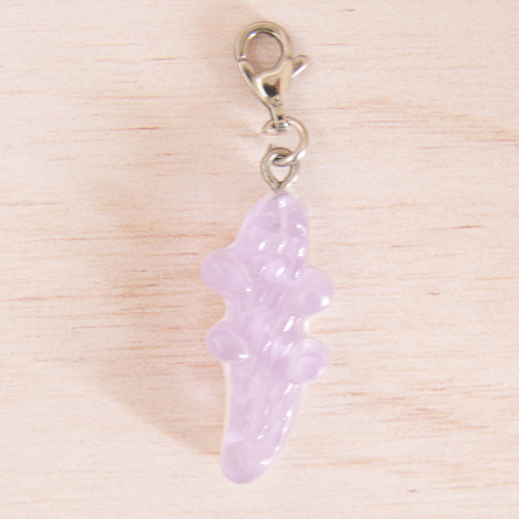 bonbon croco violet argenté