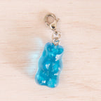 bonbon ours bleu argenté