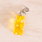 bonbon ours jaune argenté