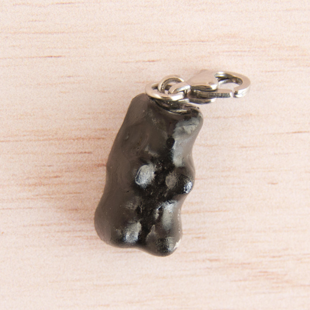 bonbon ours noir argenté