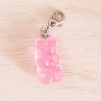 bonbon ours rose argenté