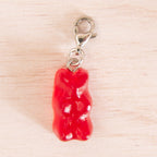 bonbon ours rouge argenté
