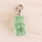 bonbon ours vert argenté