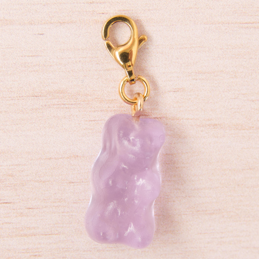 bonbon ours violet doré