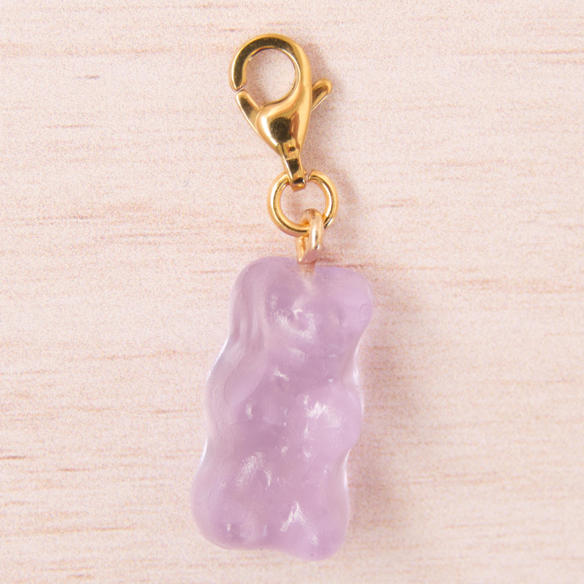 bonbon ours violet doré