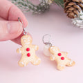 Boucles d'oreilles biscuit de noël