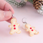 Boucles d'oreilles biscuit de noël