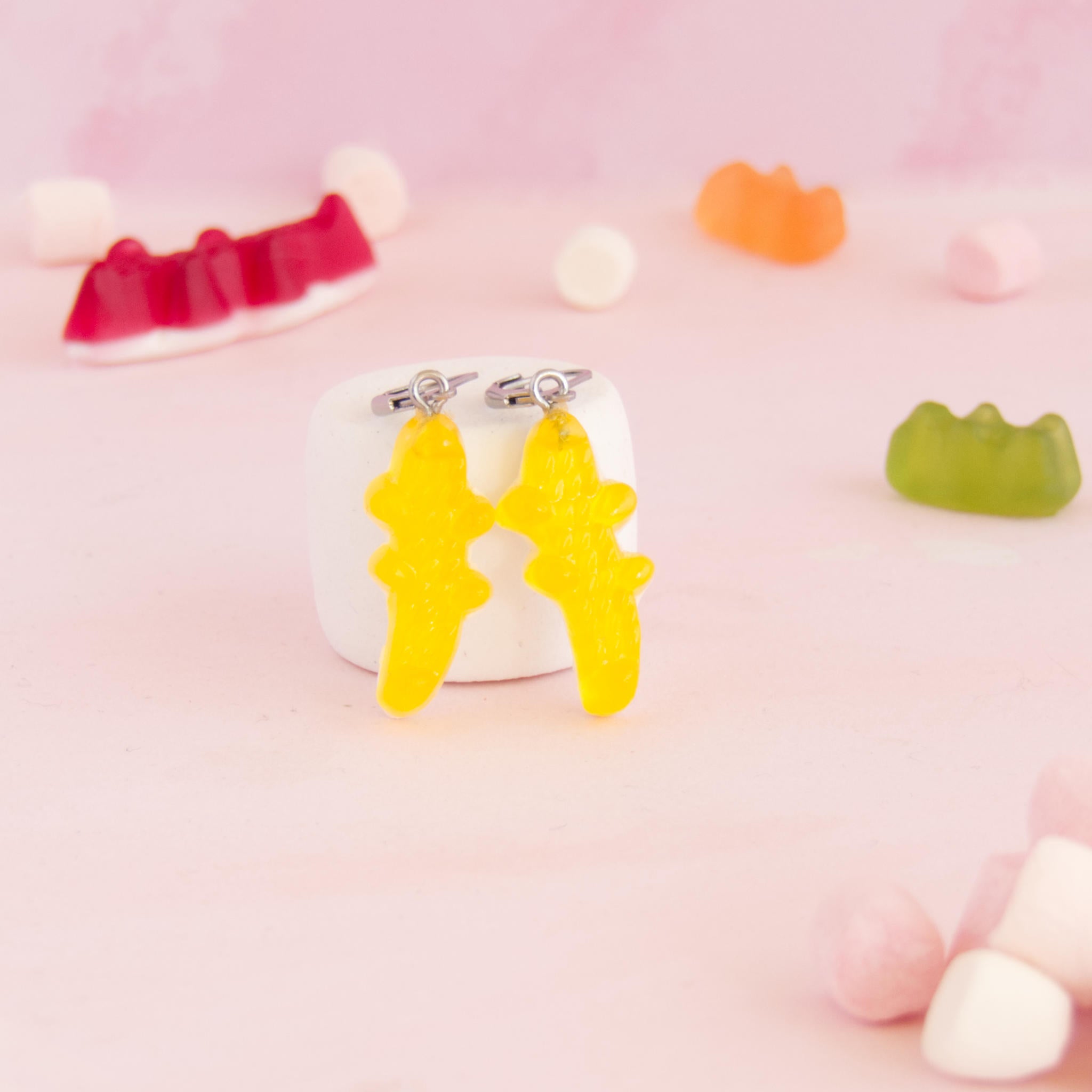 Boucles d'oreilles bonbons crocodiles