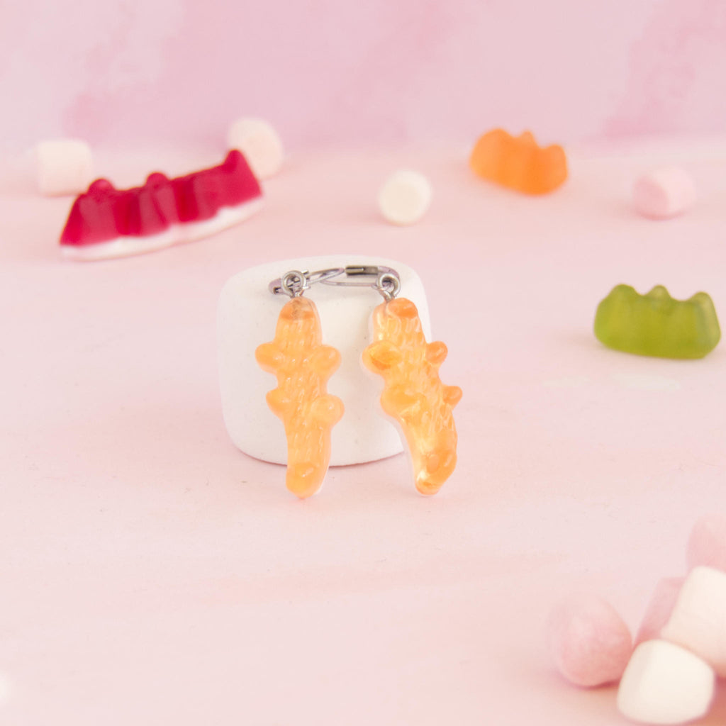 Boucles d'oreilles bonbons crocodiles