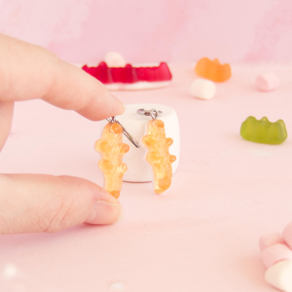 Boucles d'oreilles bonbons crocodiles