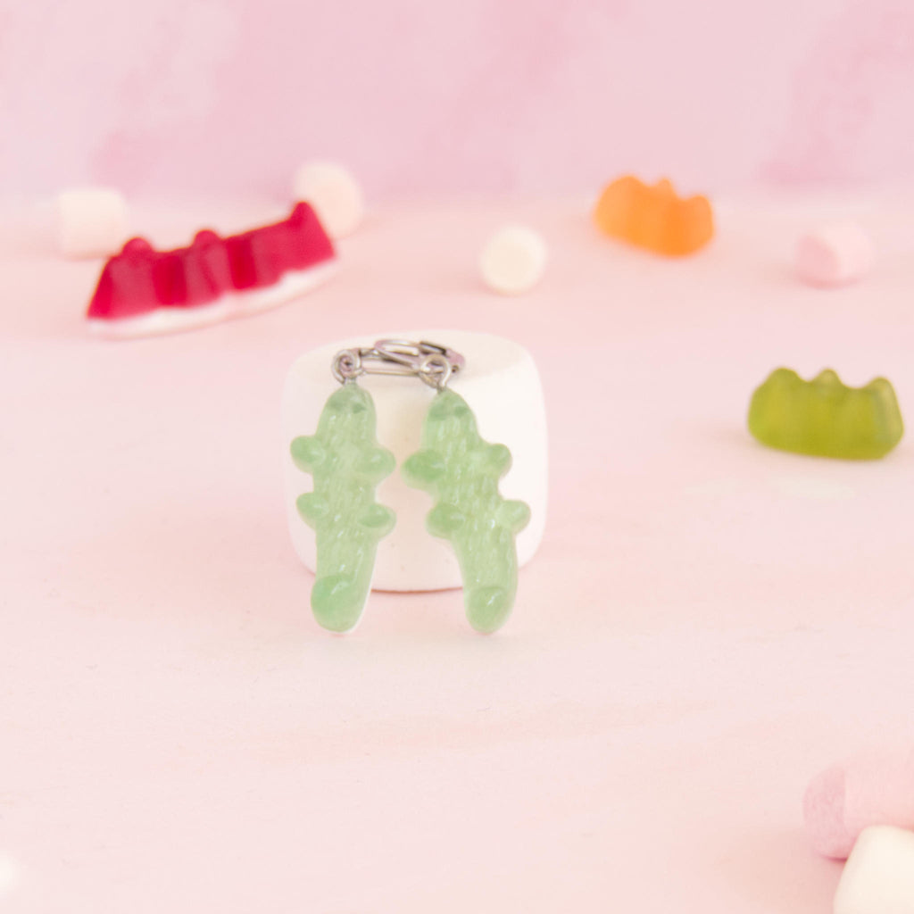 Boucles d'oreilles bonbons crocodiles