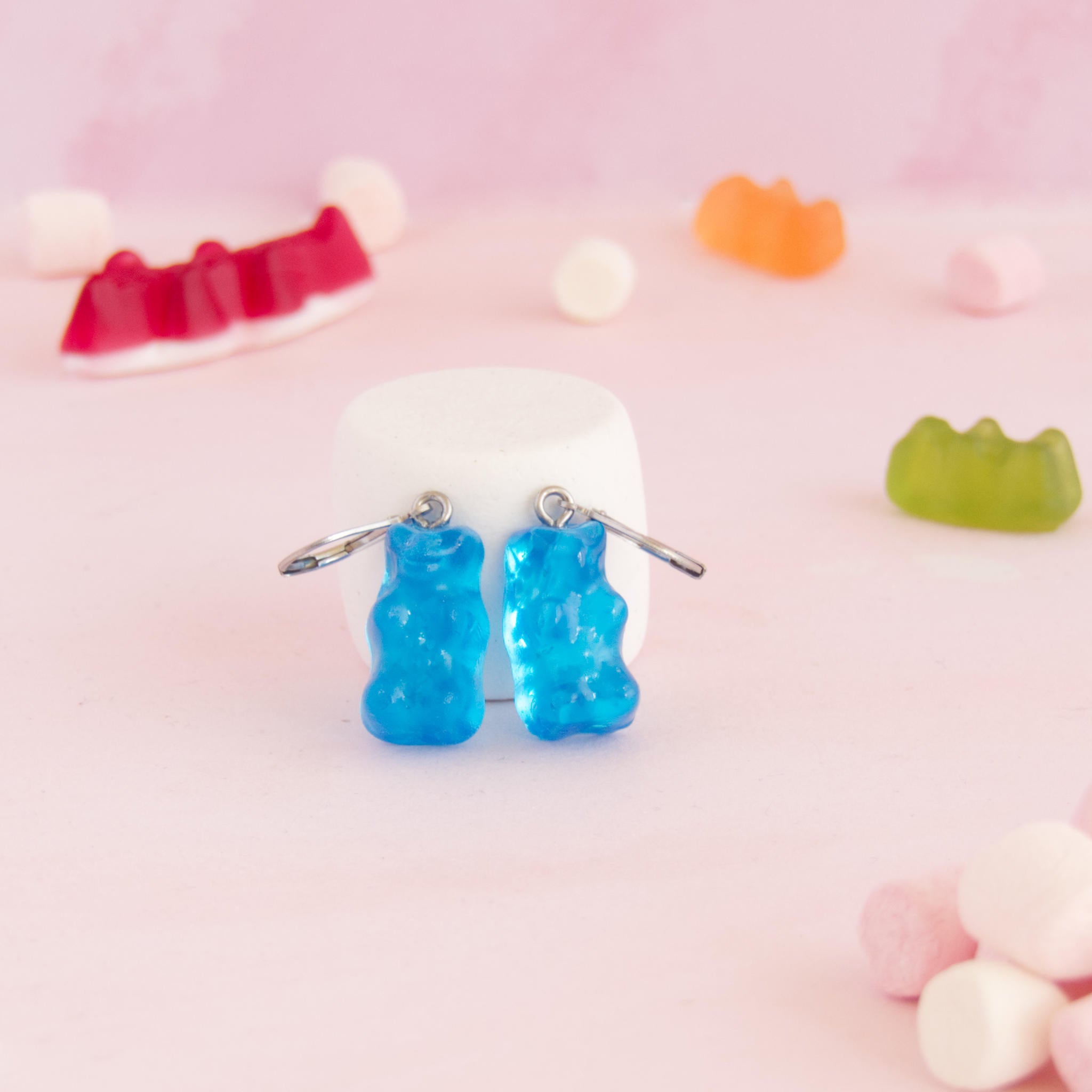 Boucles d'oreilles bonbons nounours