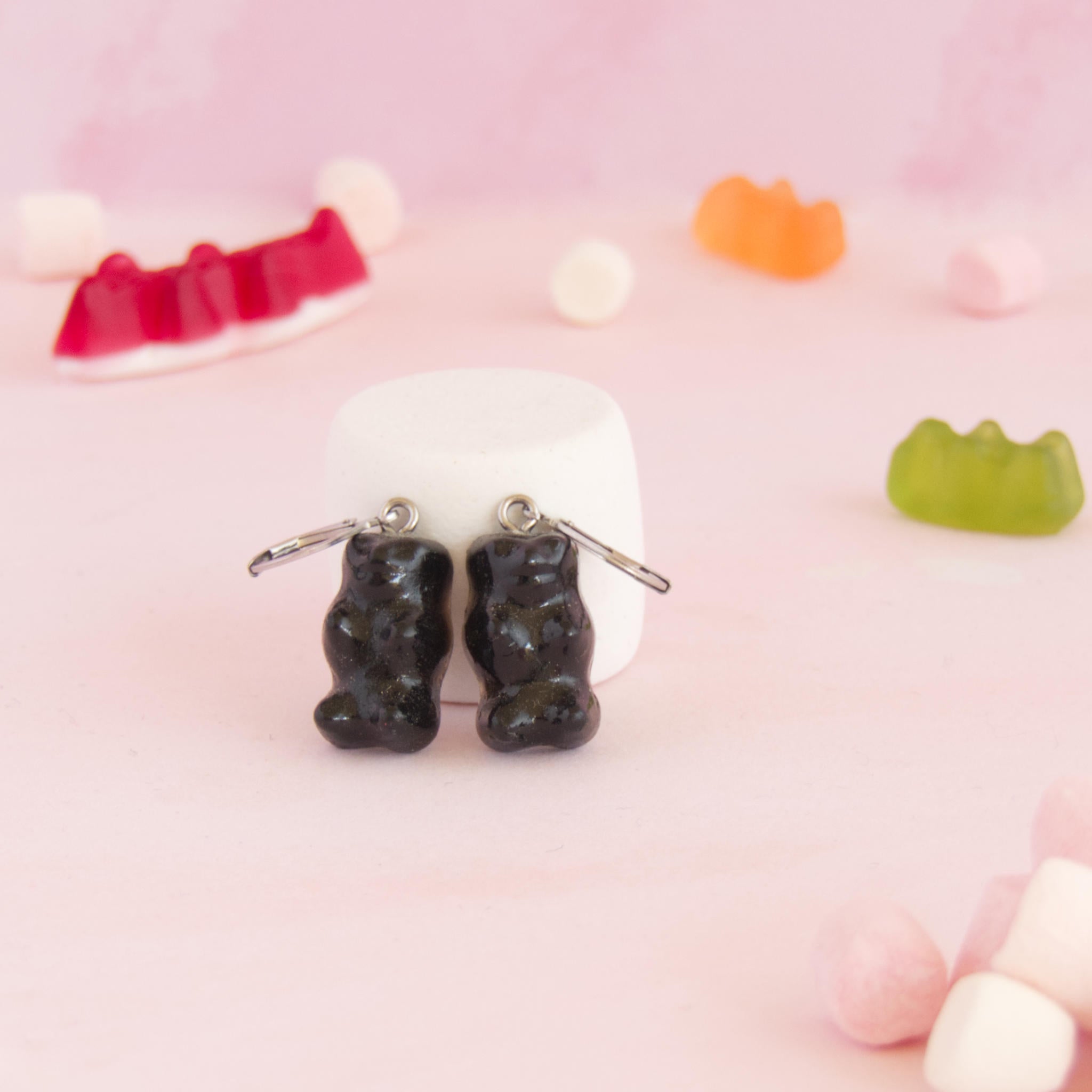 Boucles d'oreilles bonbons nounours