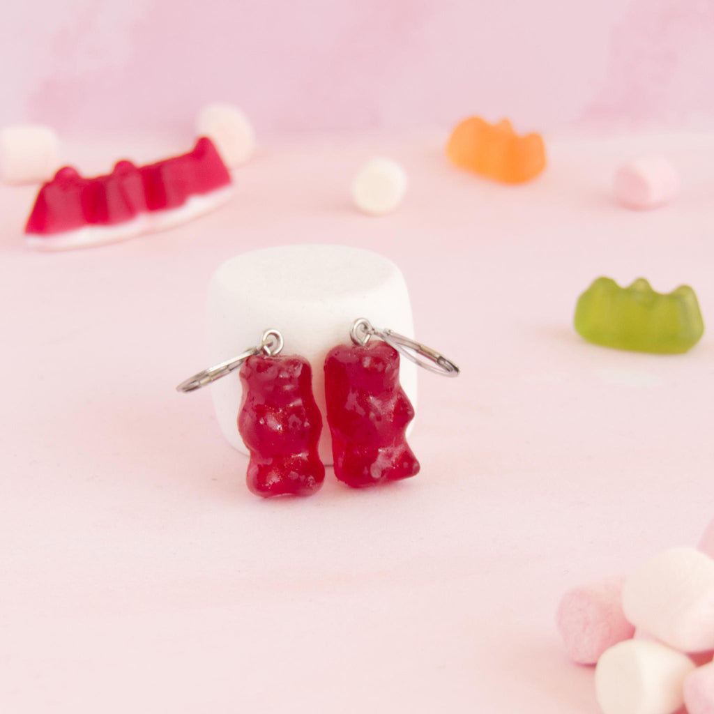Boucles d'oreilles bonbons nounours