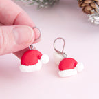 Boucles d'oreilles bonnet de noël