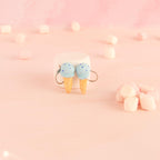 Boucles d'oreilles cornet de glace (pendantes)