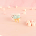 Boucles d'oreilles cornet de glace (pendantes)