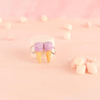 Boucles d'oreilles cornet de glace (pendantes)