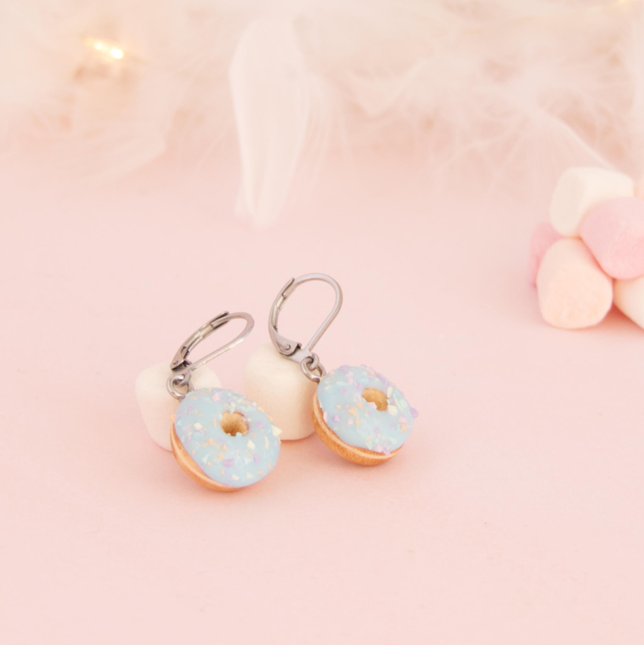 Boucles d'oreilles donuts