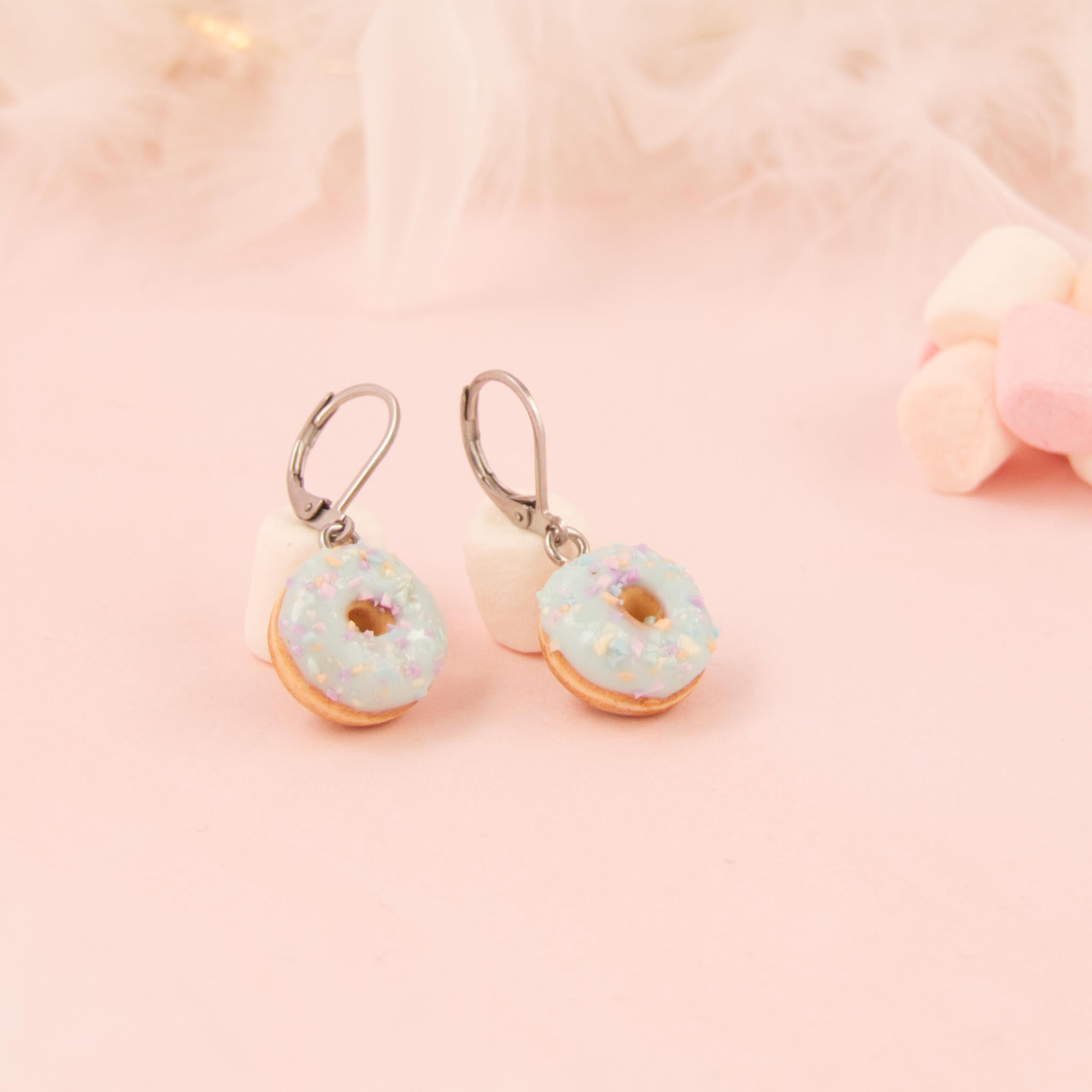 Boucles d'oreilles donuts