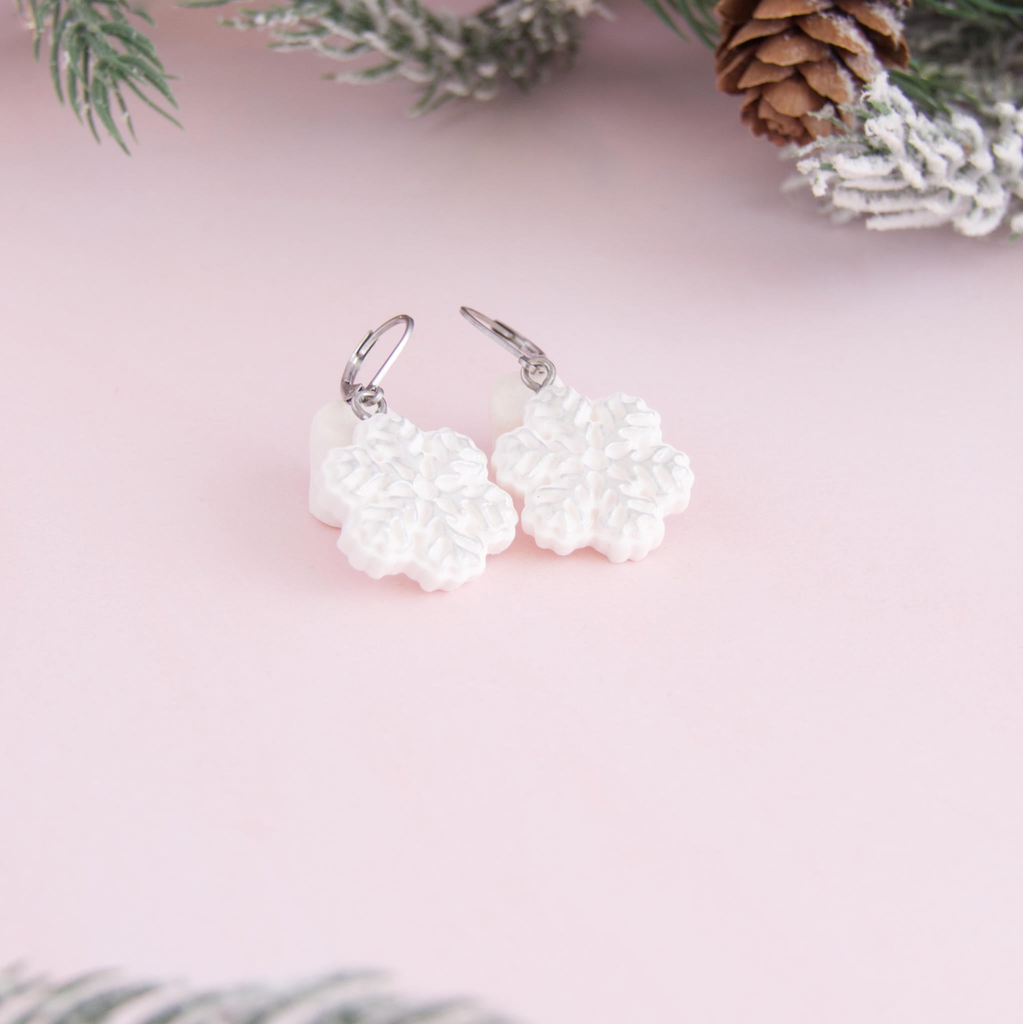 Boucles d'oreilles étoiles des neiges