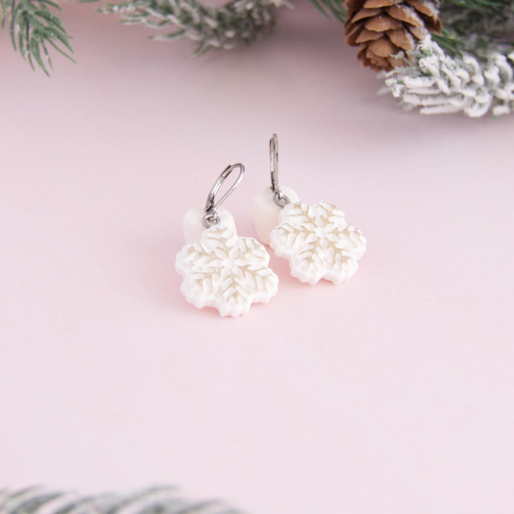Boucles d'oreilles étoiles des neiges