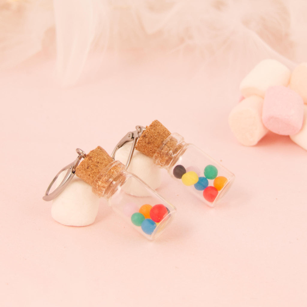 Boucles d'oreilles Fiole bonbon