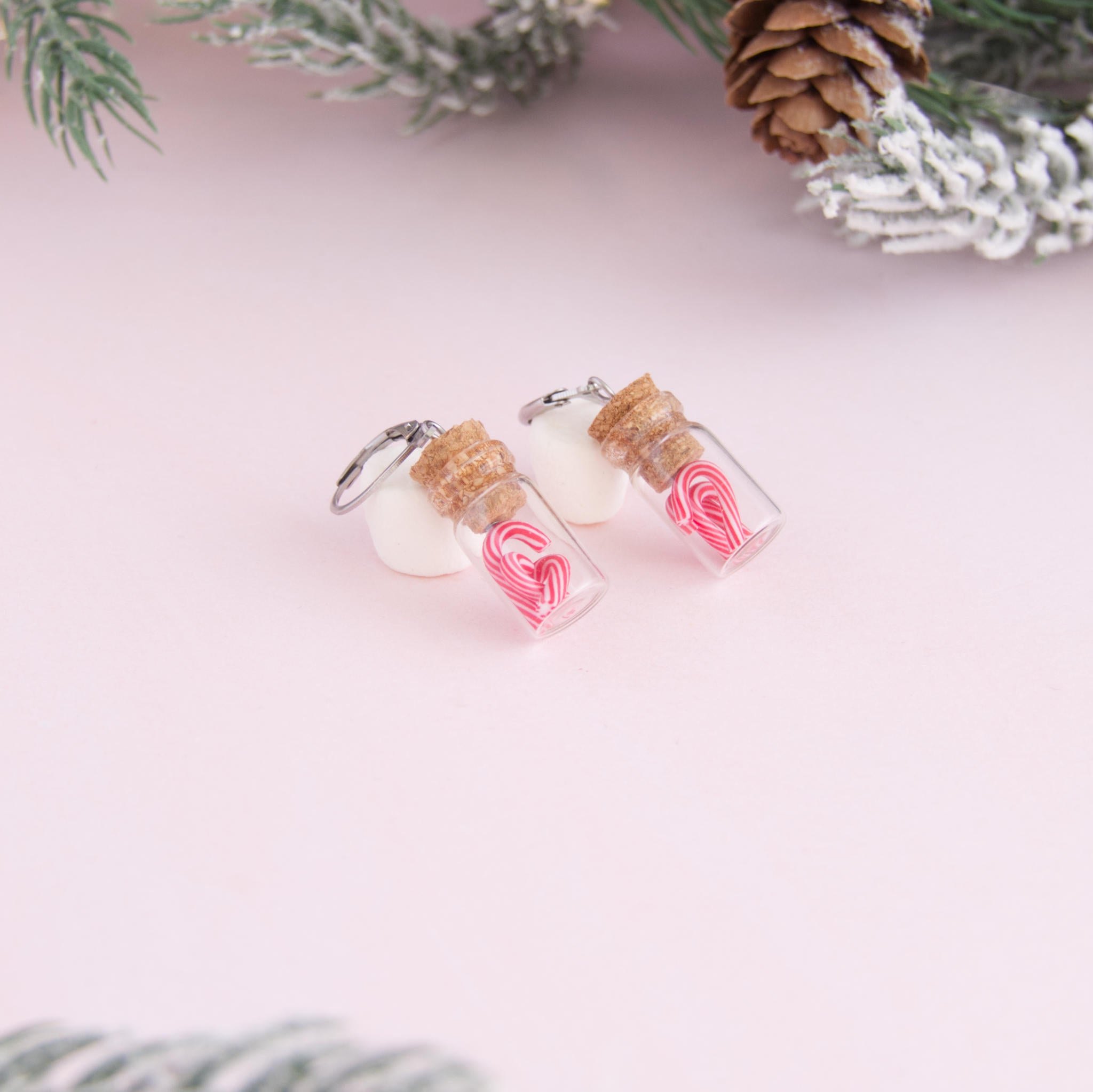 Boucles d'oreilles Fiole canne à sucre