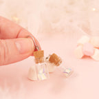 Boucles d'oreilles Fiole mini guimauve