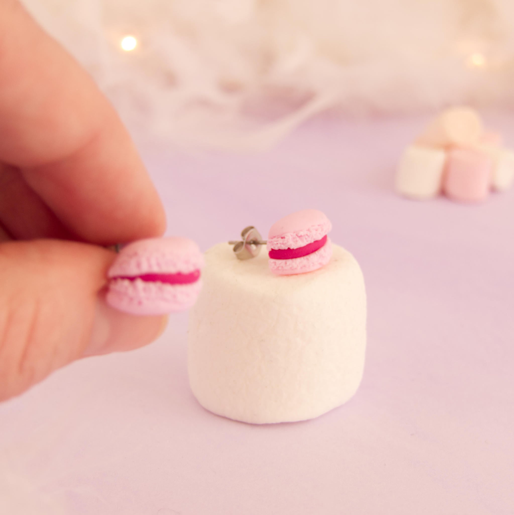 Boucles d'oreilles macarons