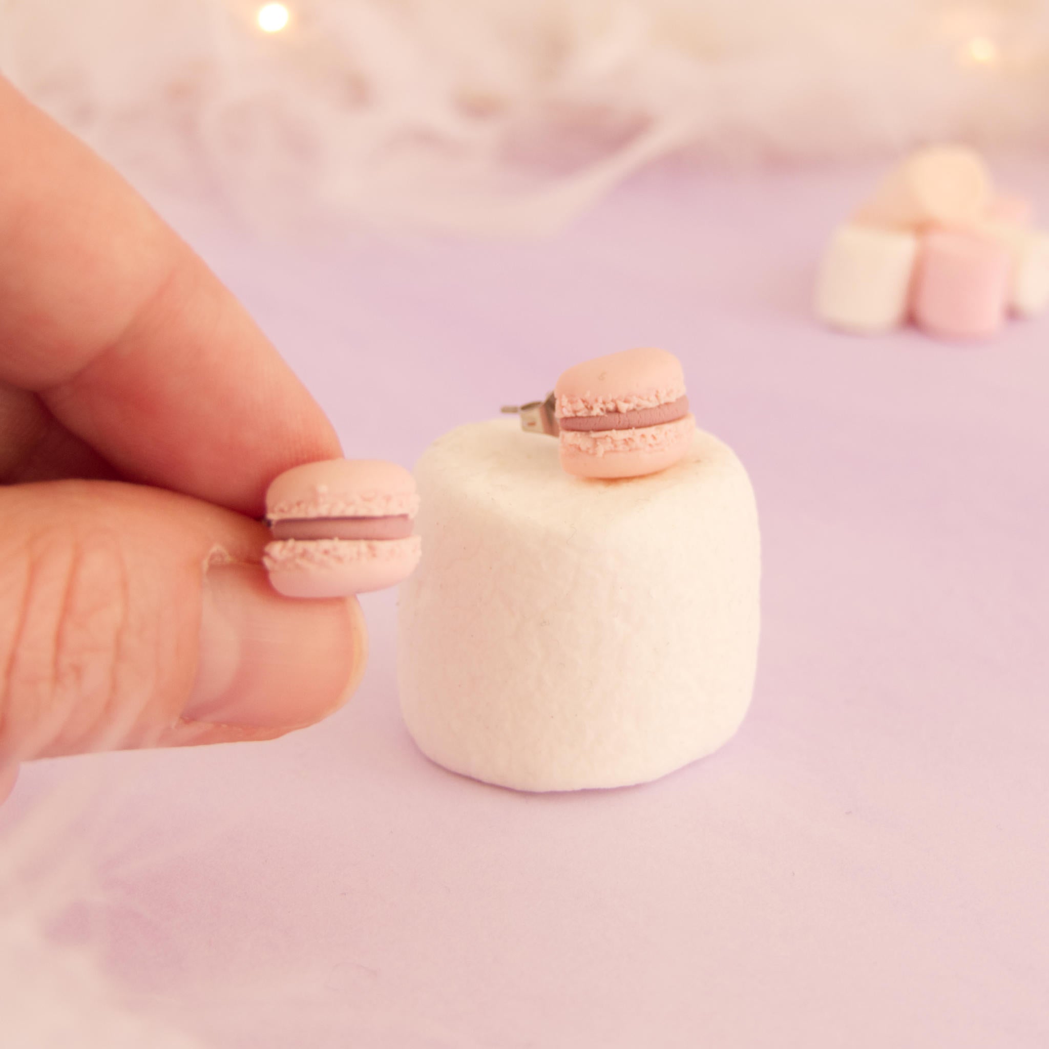 Boucles d'oreilles macarons