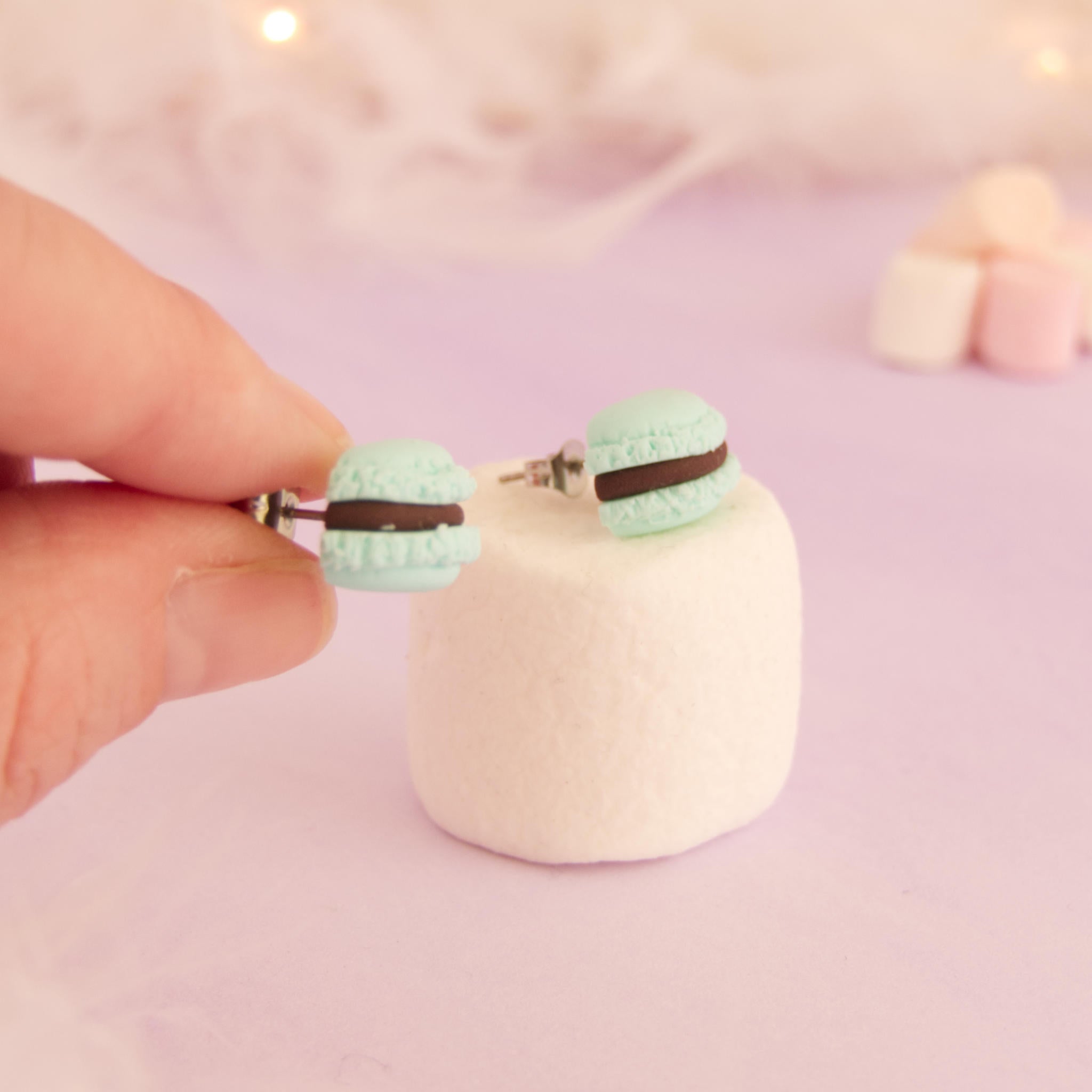 Boucles d'oreilles macarons