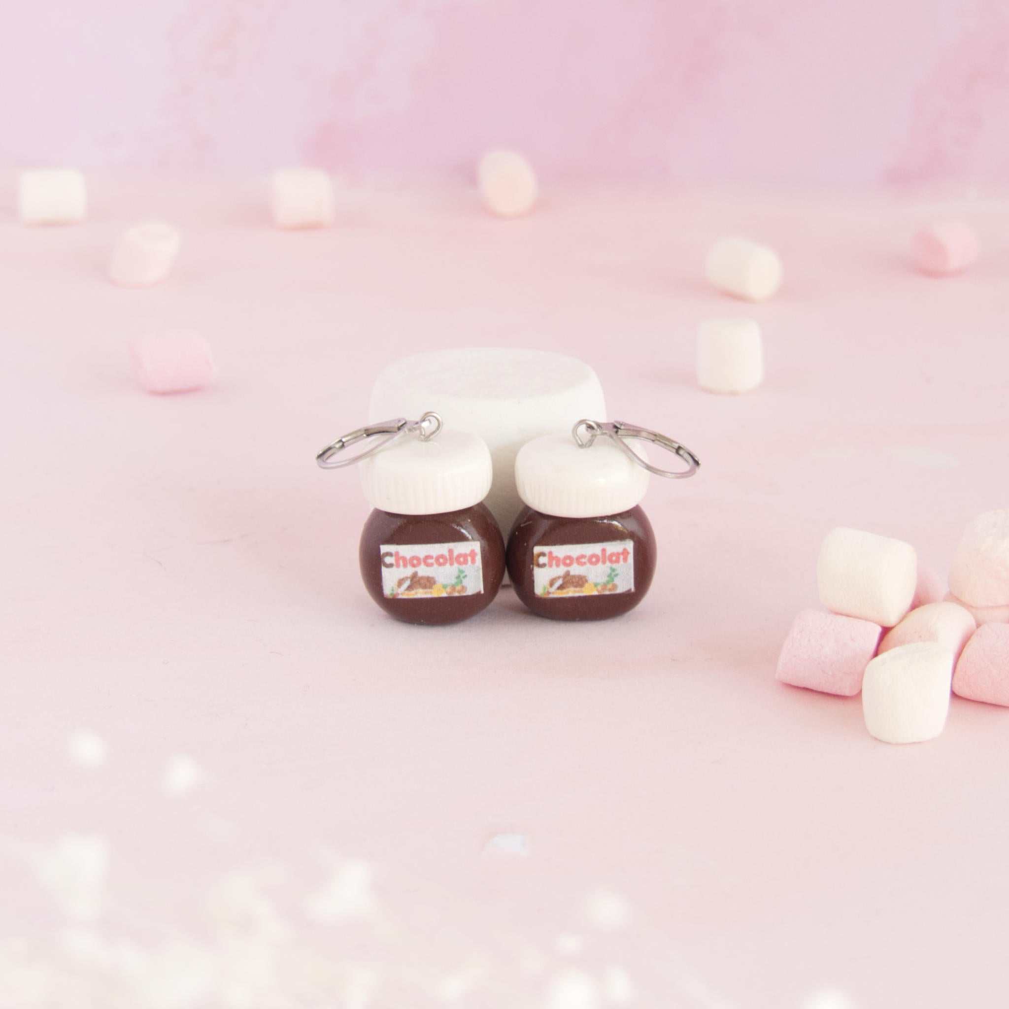 Boucles d'oreilles pâte à tartiner