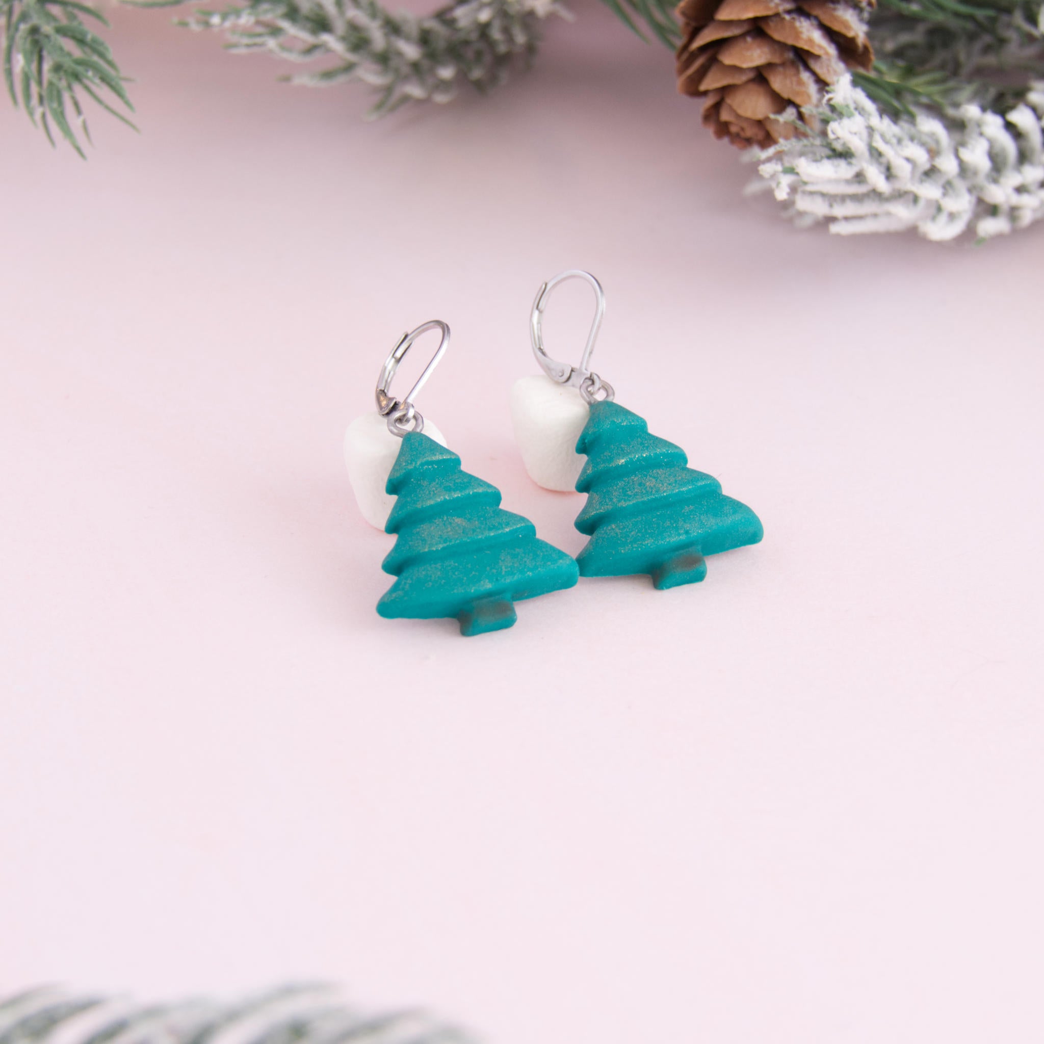 Boucles d'oreilles sapins