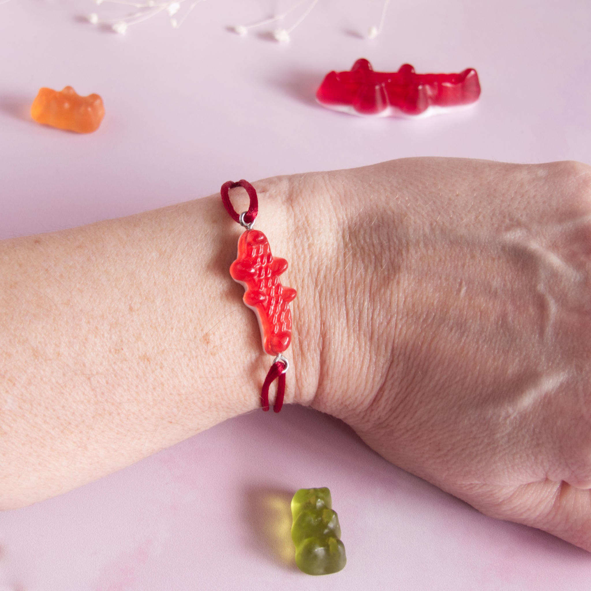 Bracelet bonbon crocodile