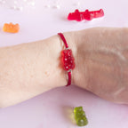 Bracelet bonbon nounours résine