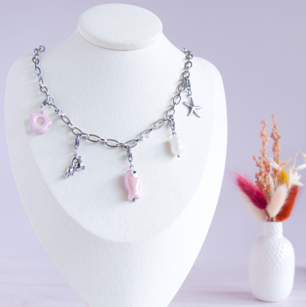 Collier à composer soi-même avec charms interchangeables