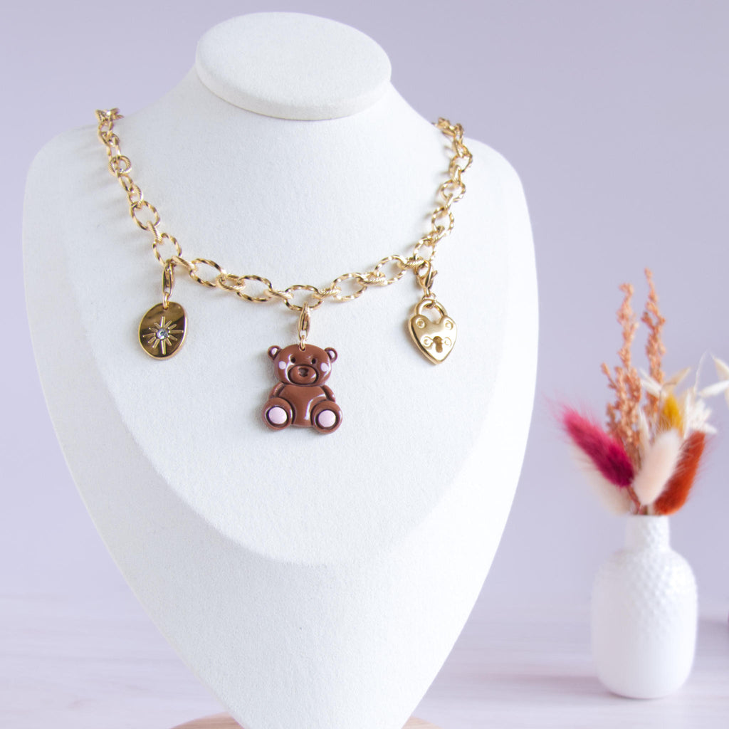 Collier à composer soi-même avec charms interchangeables