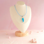 Collier bonbon crocodile en résine