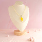 Collier bonbon crocodile en résine