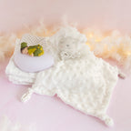 couverture et doudou blanc veilleuse kaki
