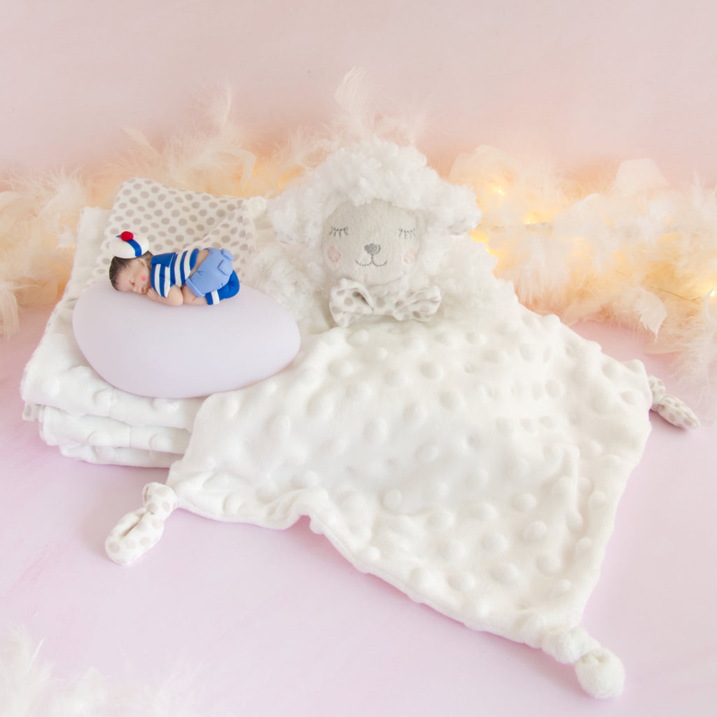 couverture et doudou blanc veilleuse marin