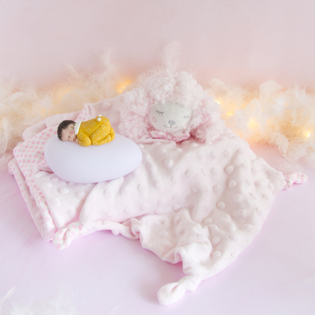 coffret couverture et doudou rose veilleuse mixte