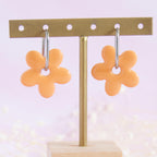 Créoles interchangeables Fleur modèle "Soline"
